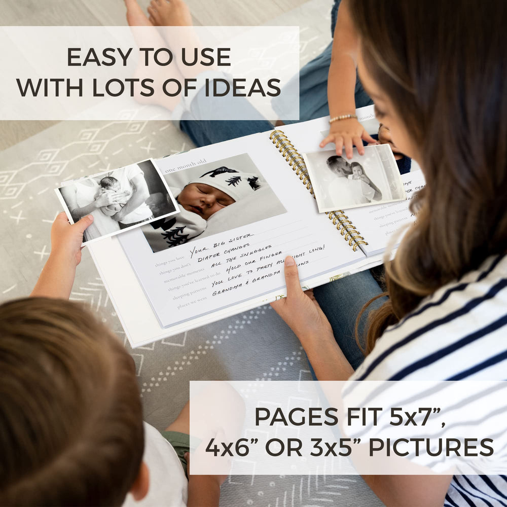 ZICOTO baby memory book first-year progress tracking growth through photos and notes