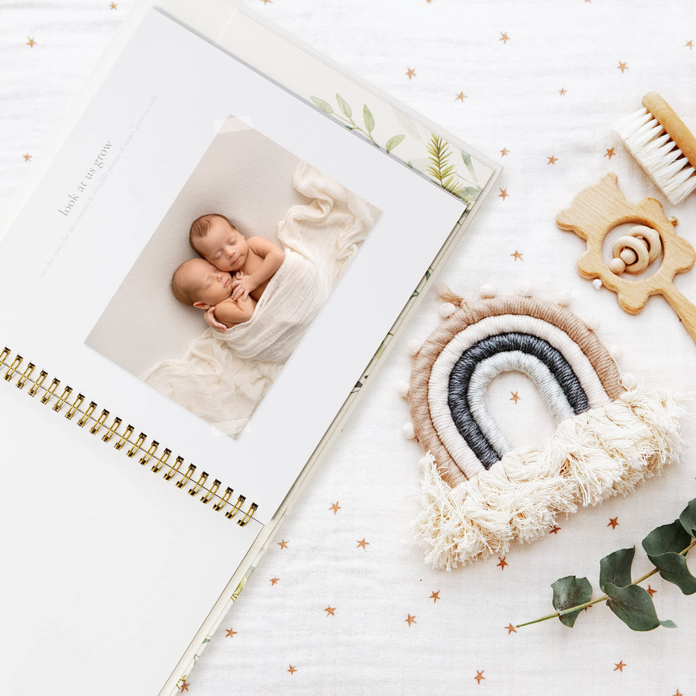 ZICOTO Keepsake Baby Memory Book – Timeless First 5 Years Photo