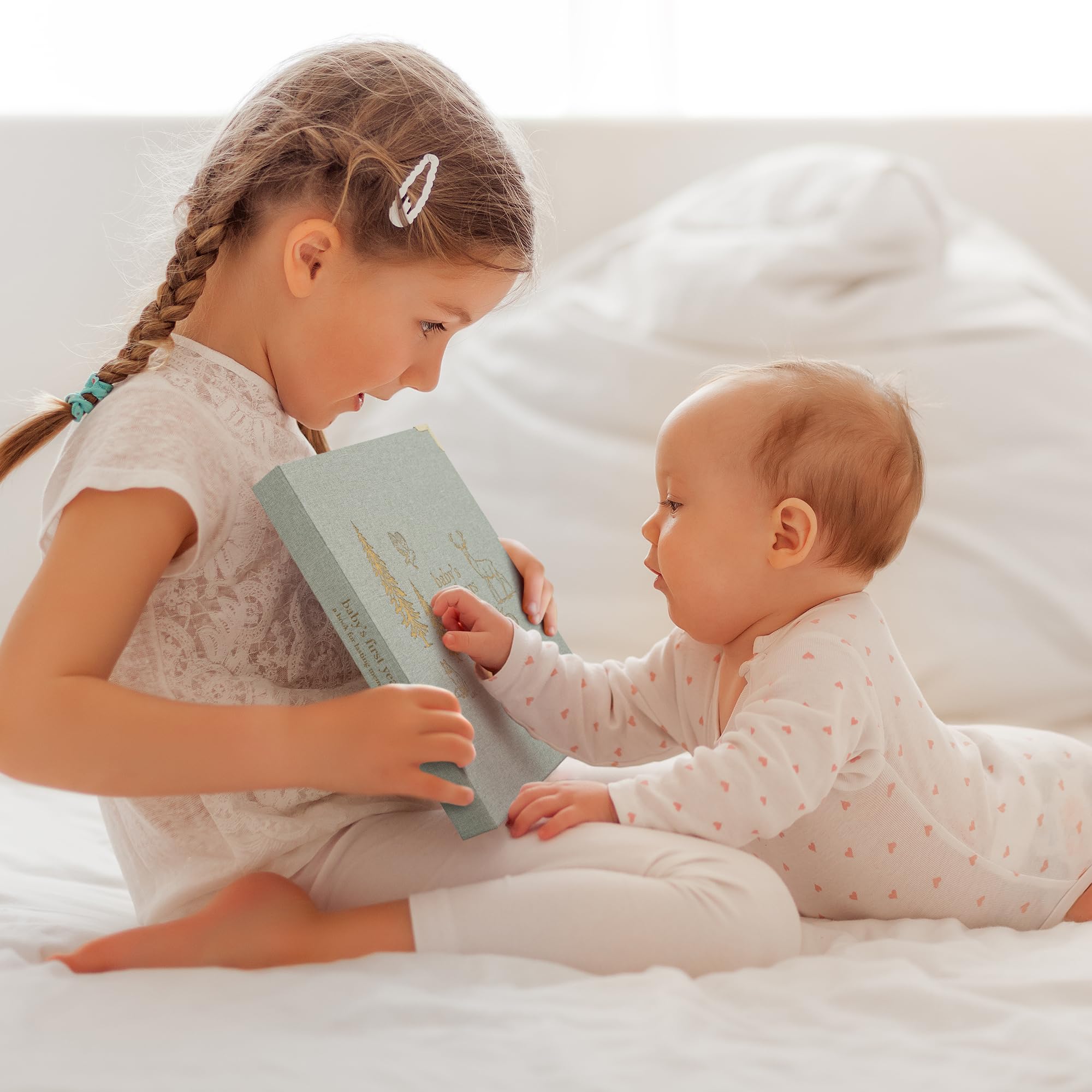 ZICOTO memory book spread for ultrasound progress documentation