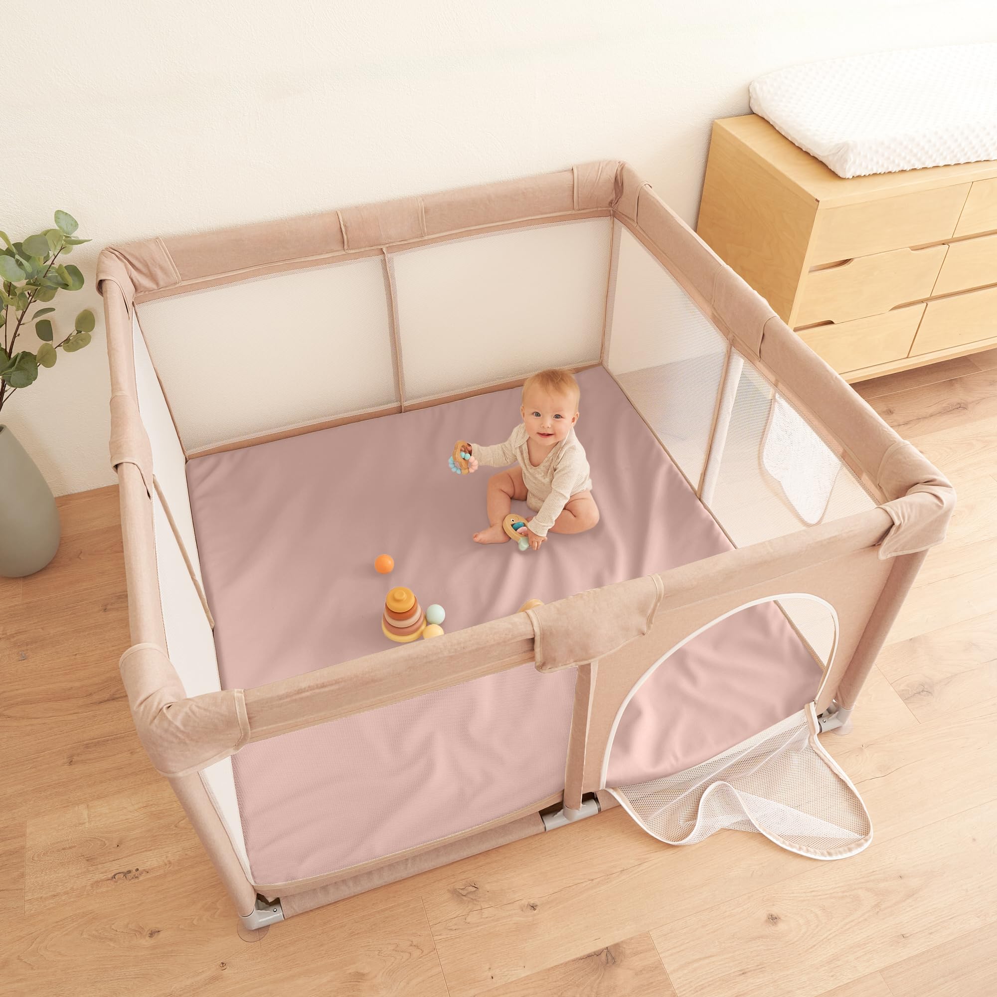 ZICOTO non-toxic materials mat emphasizes durable, baby-safe design.