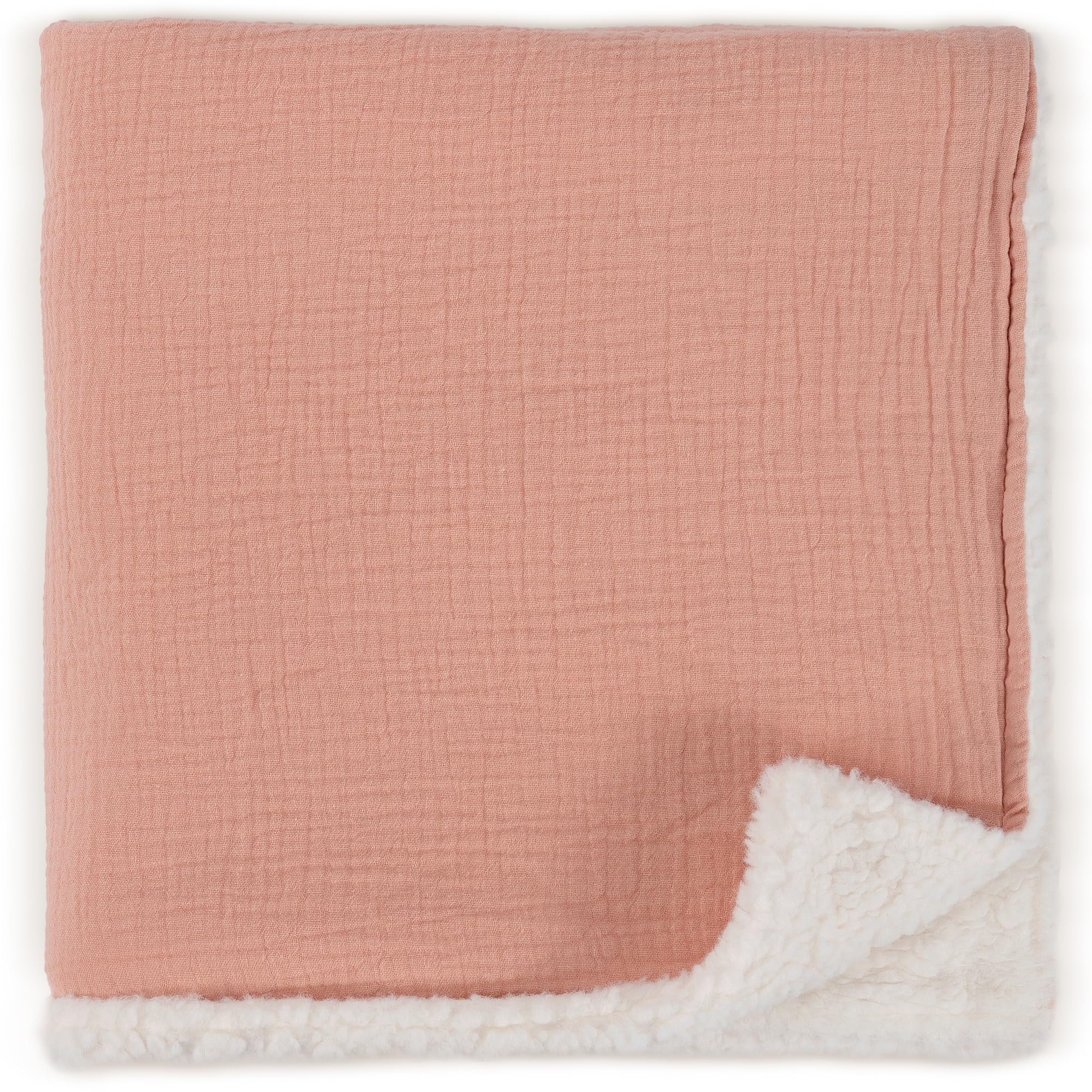 ZICOTO Soft Muslin Cotton Baby Blanket front view showing breathable fabric for cozy naps