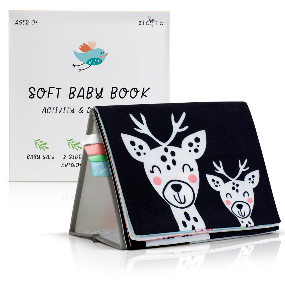 ZICOTO soft tummy time book gift-ready—perfect for baby showers or newborn gifts.