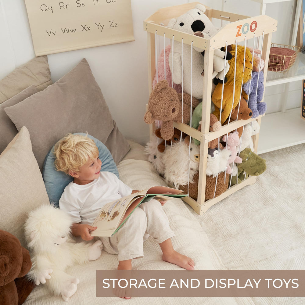 ZICOTO stuffed animal storage assembly instructions included for quick setup