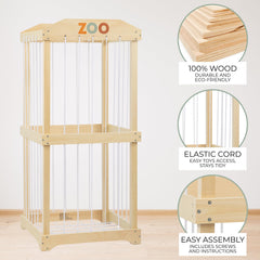 ZICOTO stuffed animal storage in nursery complements modern decor