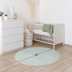 ZICOTO 45-in diameter play mat provides ample space for tummy time.