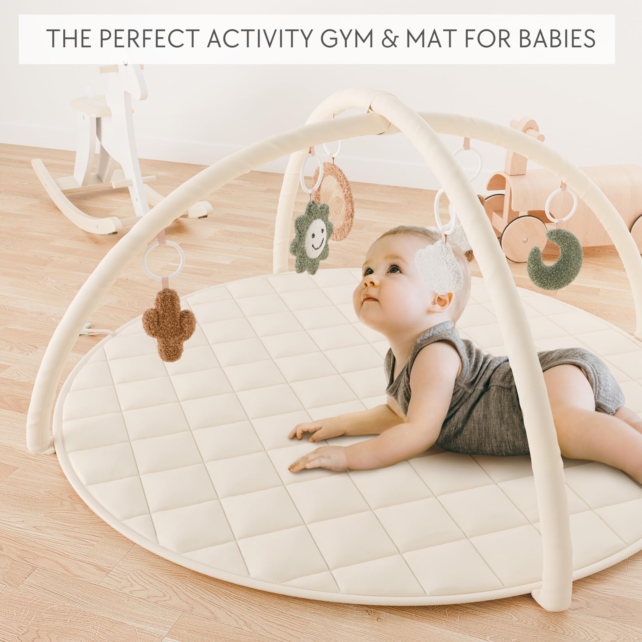ZICOTO toy attachments include sun, moon, lama for sensory play.