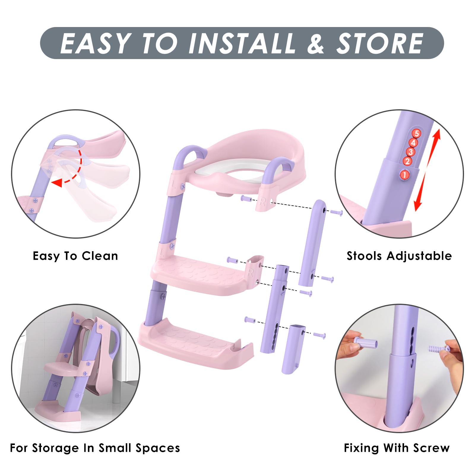 Zieyeen seat fits most toilets for quick setup and versatility