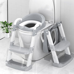 Zieyeen potty training seat folded for space-saving storage under sink.