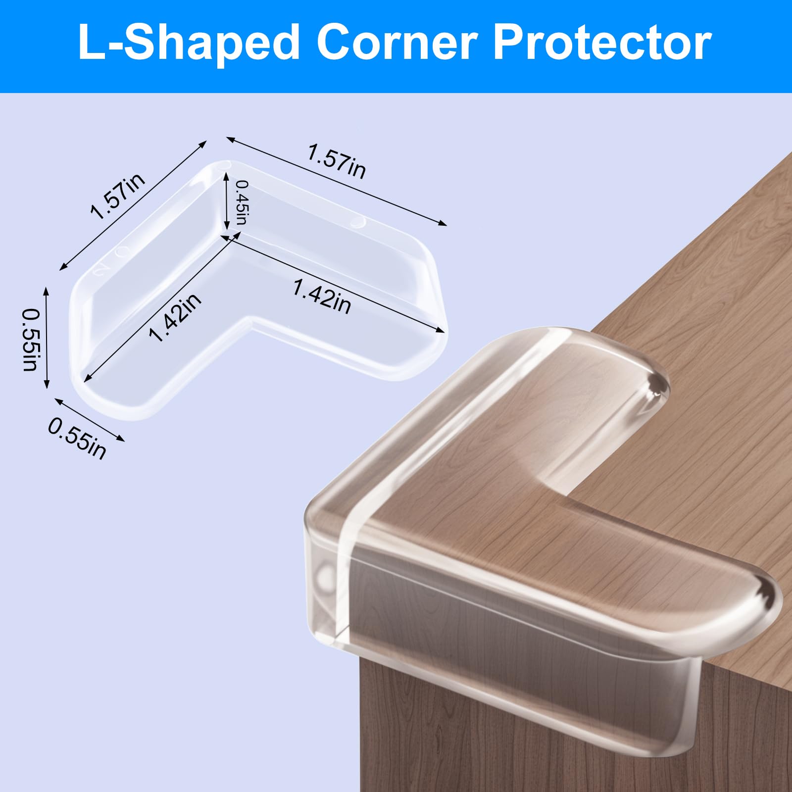 Zigdiptek corner protectors with strong adhesive tape for secure attachment