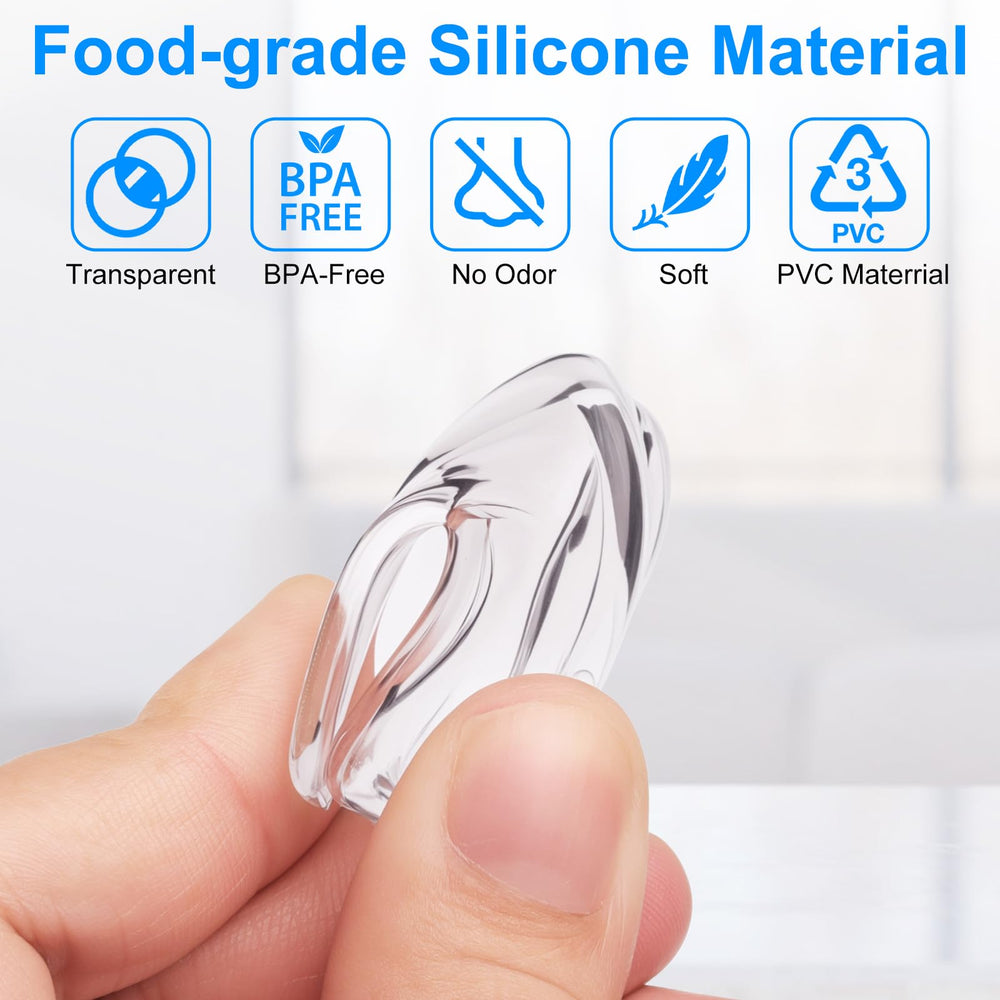 Zigdiptek corner protectors showing soft-edged design for baby safety