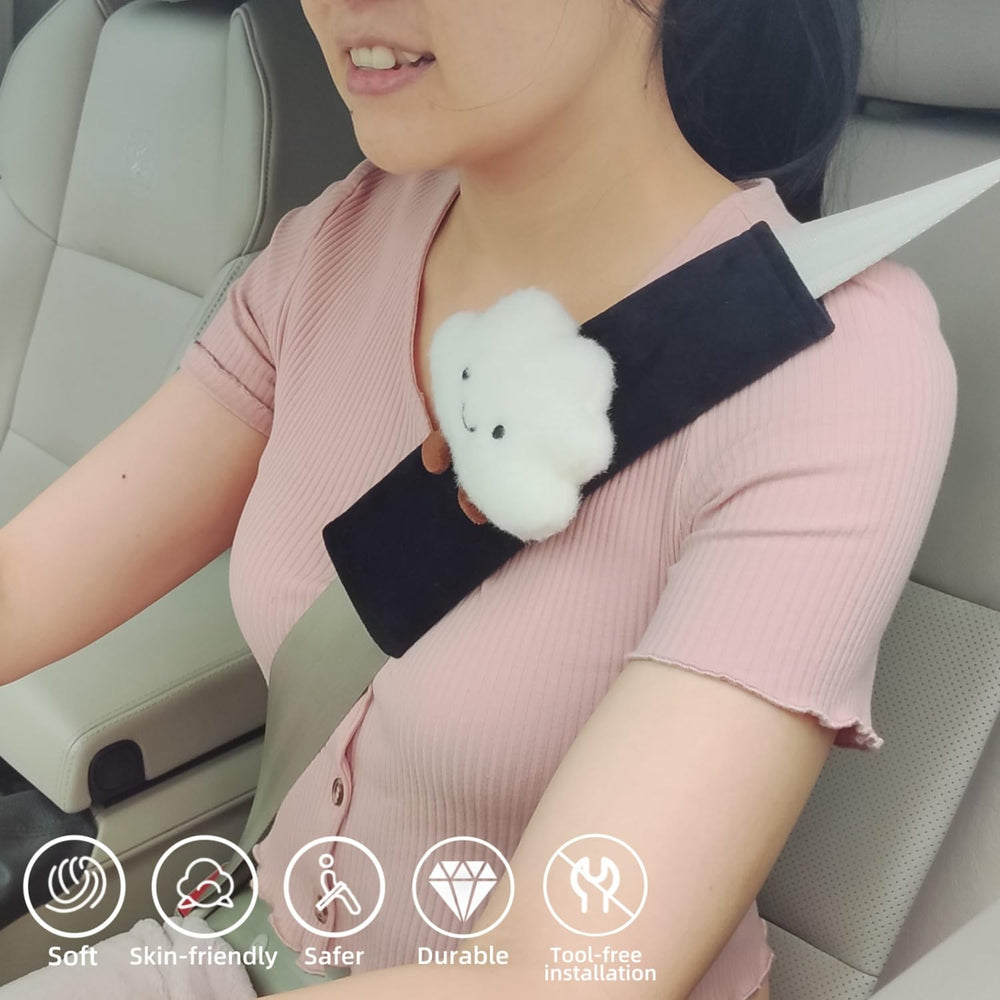 Zigihos stroller seat belt pad cloud demonstrates multi-use convenience