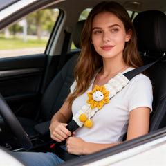 Sunflower Zigihos car accessory pack on seat belt cover
