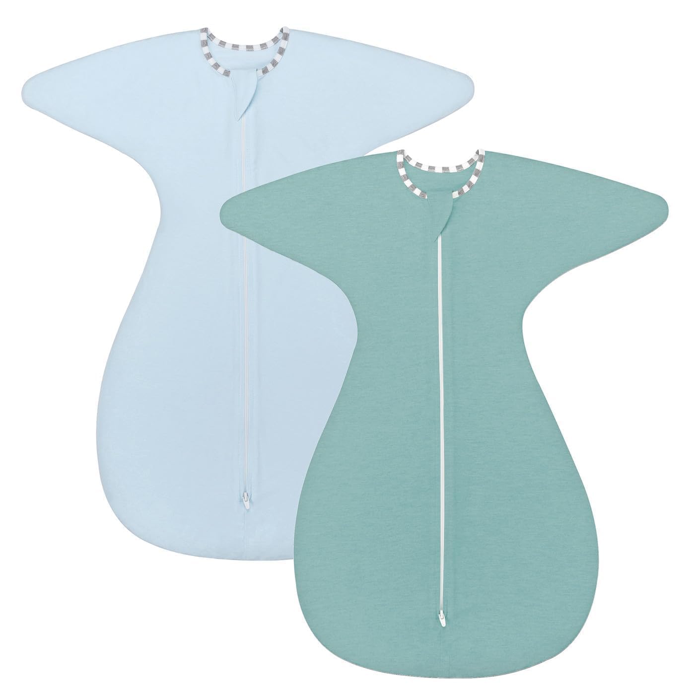 ZIGJOY Shark-Fin Swaddle Size M keeps baby secure during transitions.