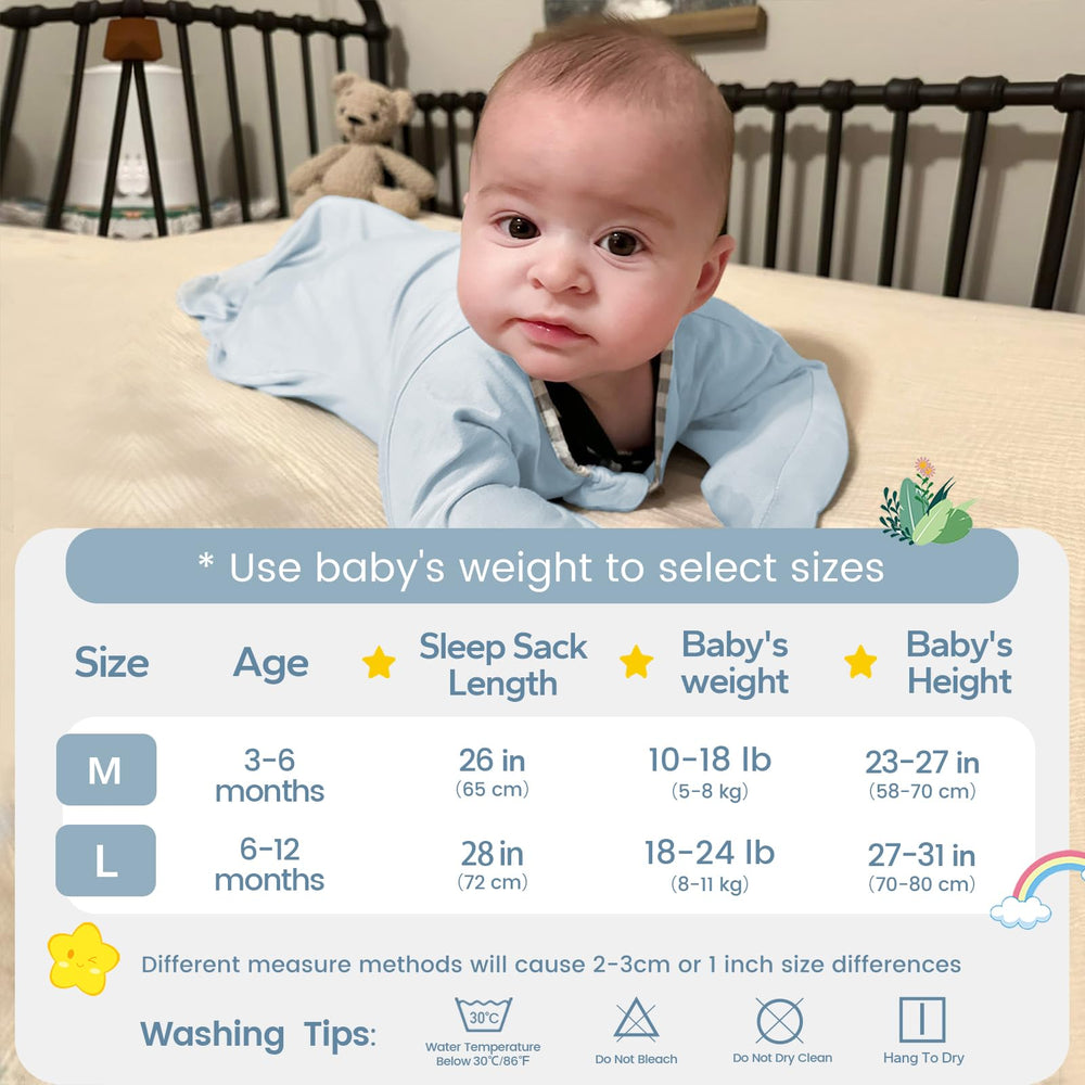 ZIGJOY Shark-Fin Swaddle in green and blue creates cozy sleep ambience.