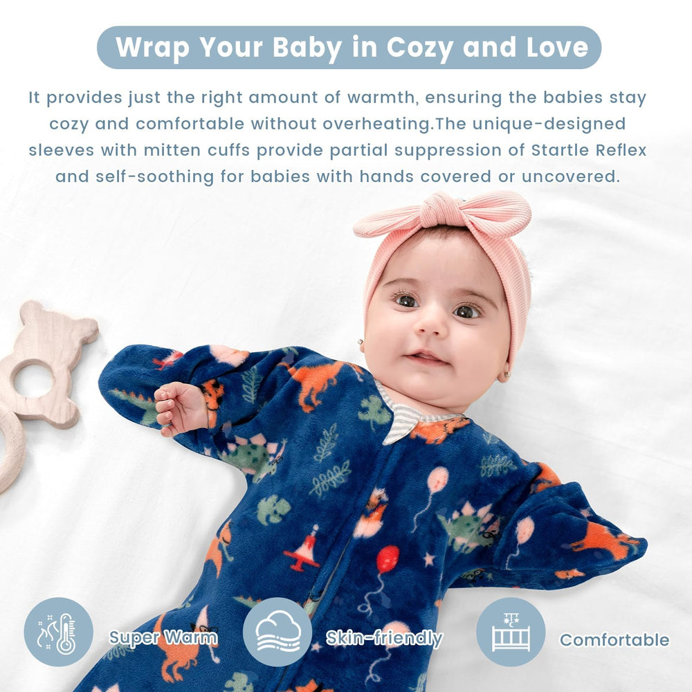 ZIGJOY Shark-Fin Transition Swaddle flannel warmth for cool temps