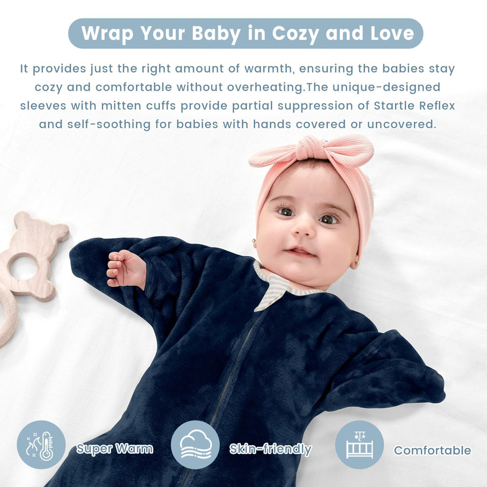 ZIGJOY Shark-Fin sleep sack grows with baby thanks to widened hem.
