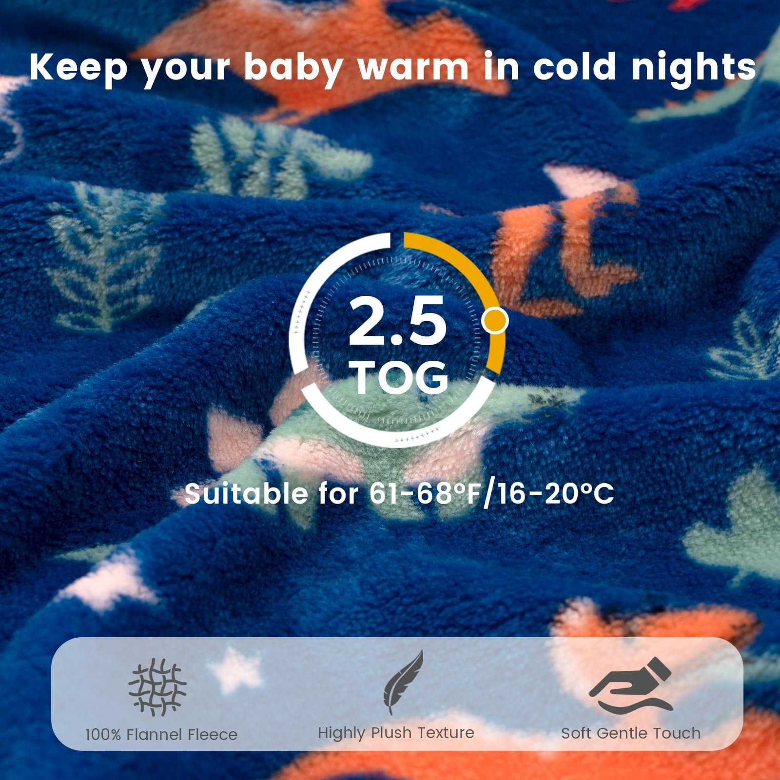 ZIGJOY Shark-Fin Transition Swaddle side view highlights roomy hem for growth