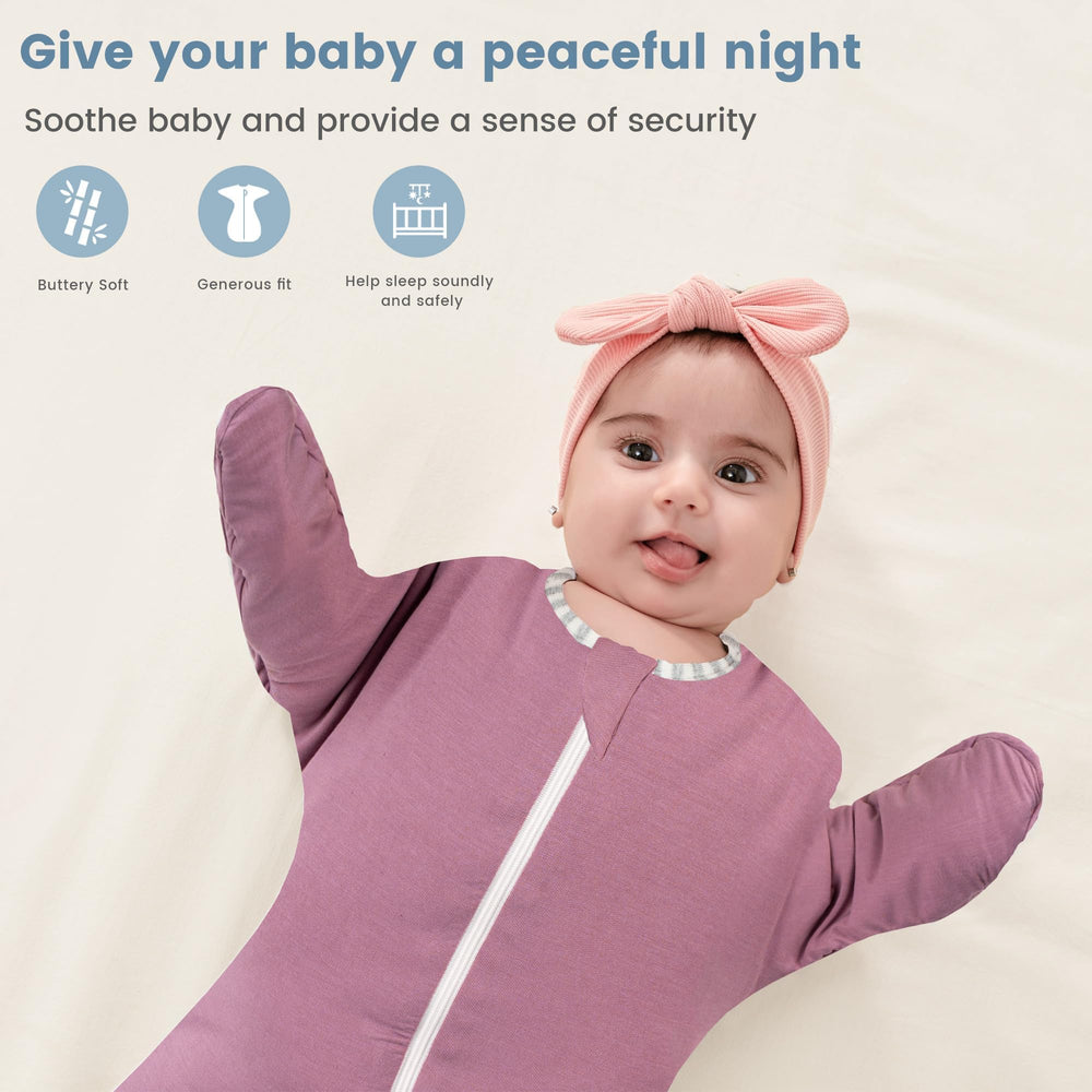 ZIGJOY snug-fit sleep sack purple for secure, comfortable sleep