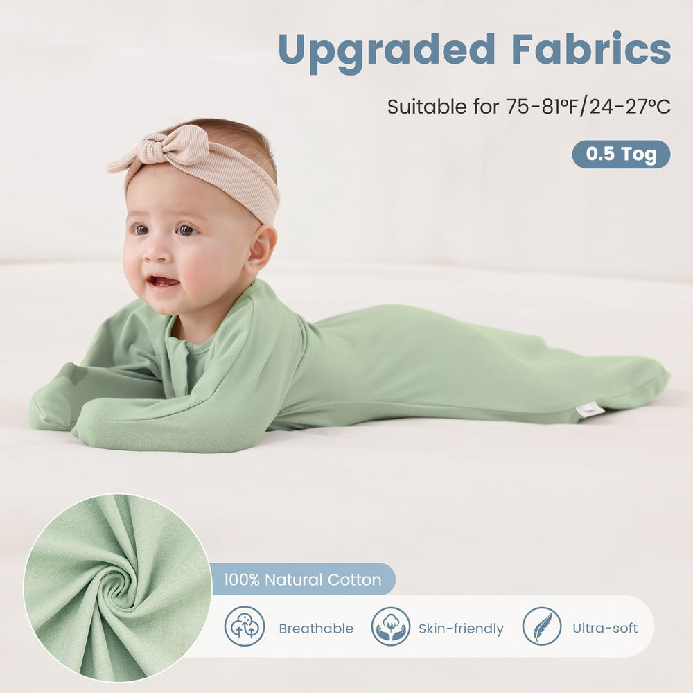 ZIGJOY transition swaddle with sleeves prevents loose blankets and wraps baby safely.