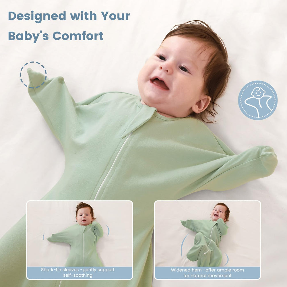 ZIGJOY widened hem supports hip movement as babies grow and stretch.