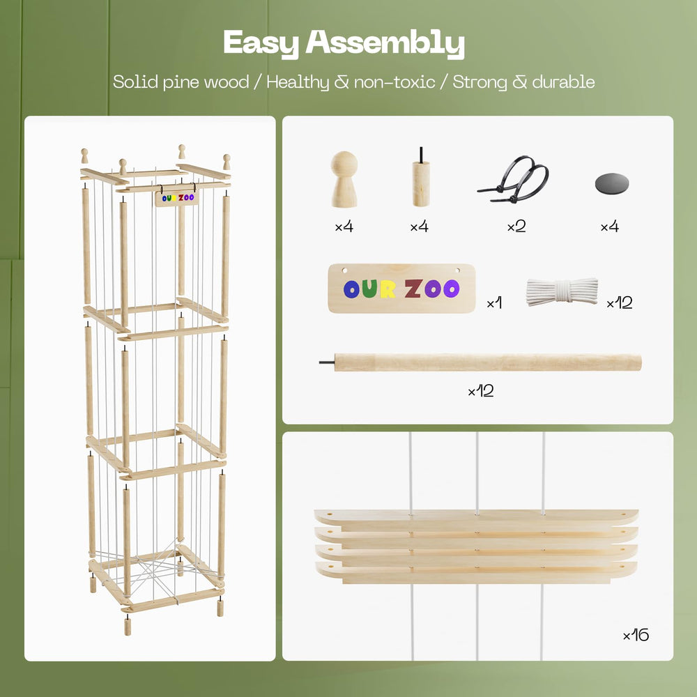 Ziluetar easy-installation guide image highlights tool-free assembly.