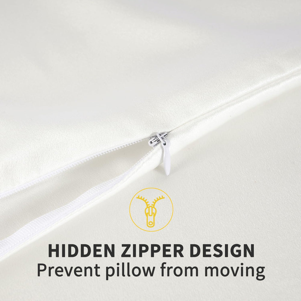 ZIMASILK toddler 13x18 ivory pillowcase fits small beds