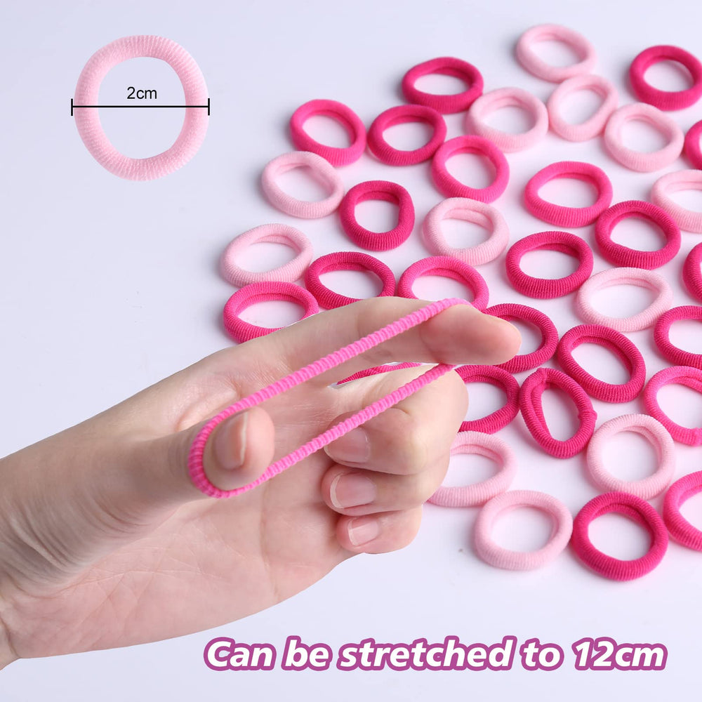 Zingso baby hair bands soft-cloth closeup highlights gentle grip without snagging hair.