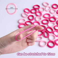 Zingso baby hair bands soft-cloth closeup highlights gentle grip without snagging hair.