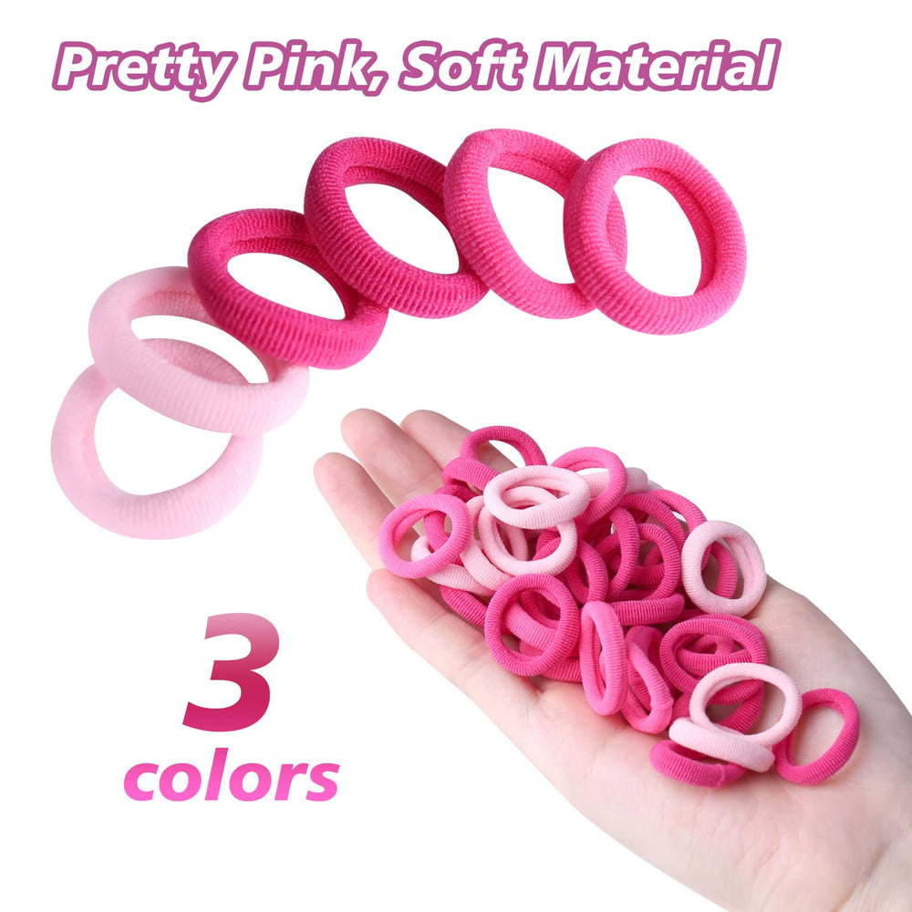 Zingso baby hair bands toddler-ponytail-use illustrates soft, comfortable hold for thin hair.