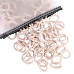 Zingso baby hair ties cotton-soft closeup showing gentle grip for delicate hair.