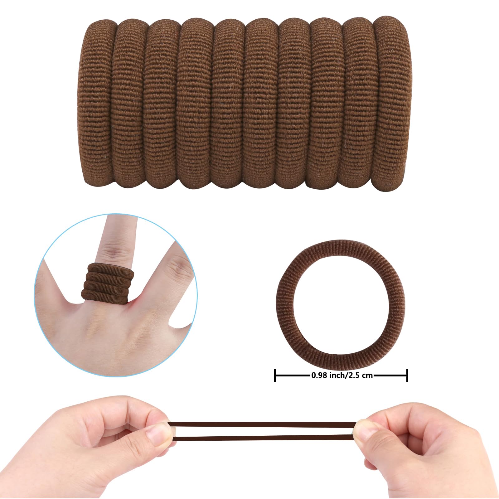 Zingso baby hair ties mixed color pack prevents slipping for active kids