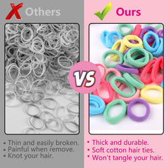 Zingso hair ties durable stretch keeps ponytails secure during play