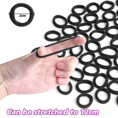 Zingso kids hair ties soft elastic 2cm diameter provide gentle all-day hold.