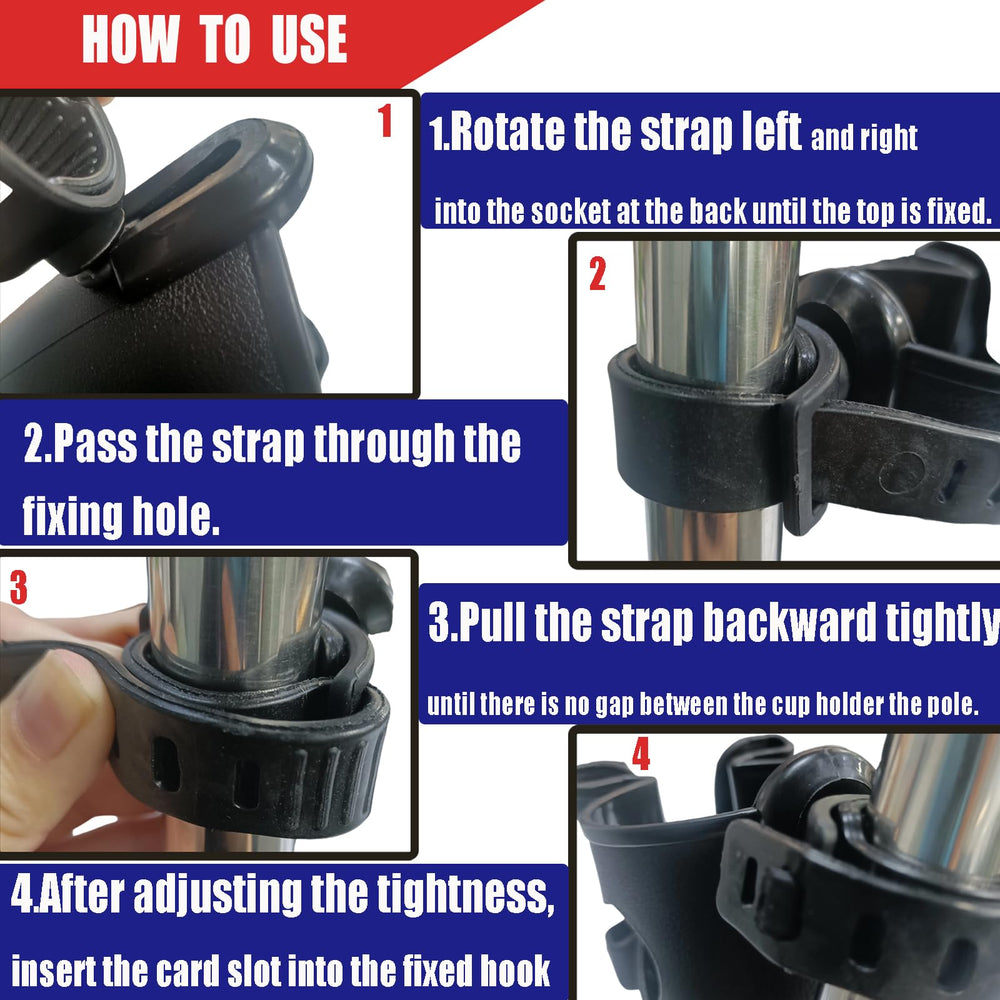 Zinmilin cup holder mounted on stroller bars for on-the-go coffee