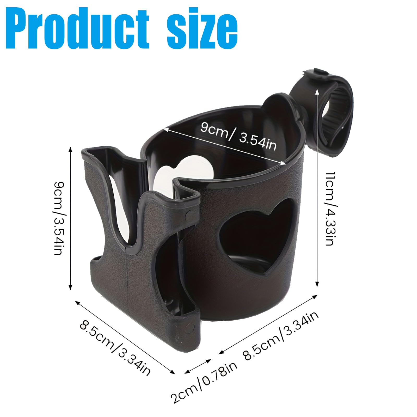 Zinmilin cup holder attached to a wheelchair beside a park path