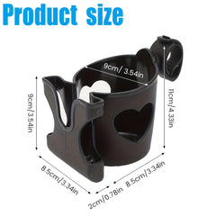 Zinmilin cup holder attached to a wheelchair beside a park path