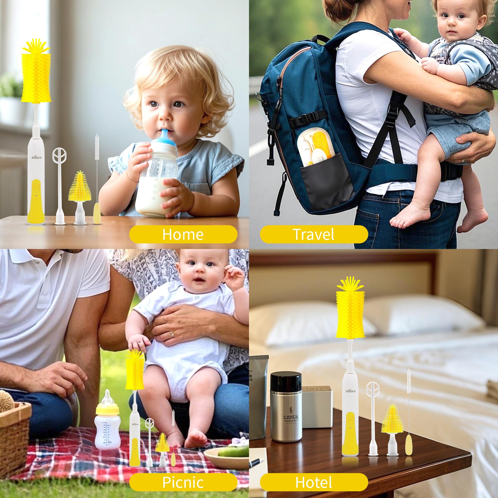 ZIOXX drying rack storage keeps cleaning tools organized after use.