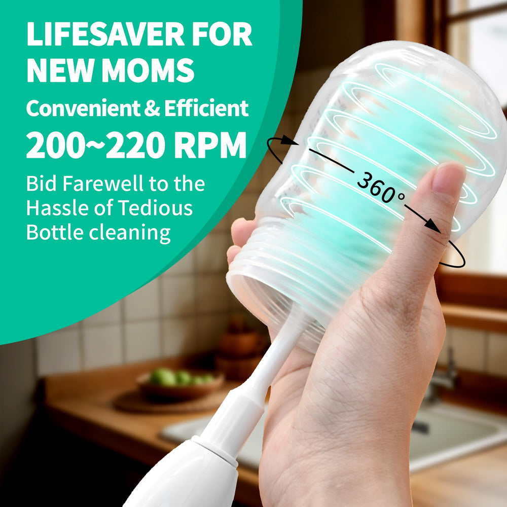 ZIOXX IPX7 waterproof bottle cleaner withstands splashes for safe, durable cleaning on the go.