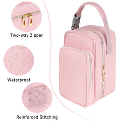 ZIOZERTT breastmilk cooler bag pink buckle handle for stroller attachment