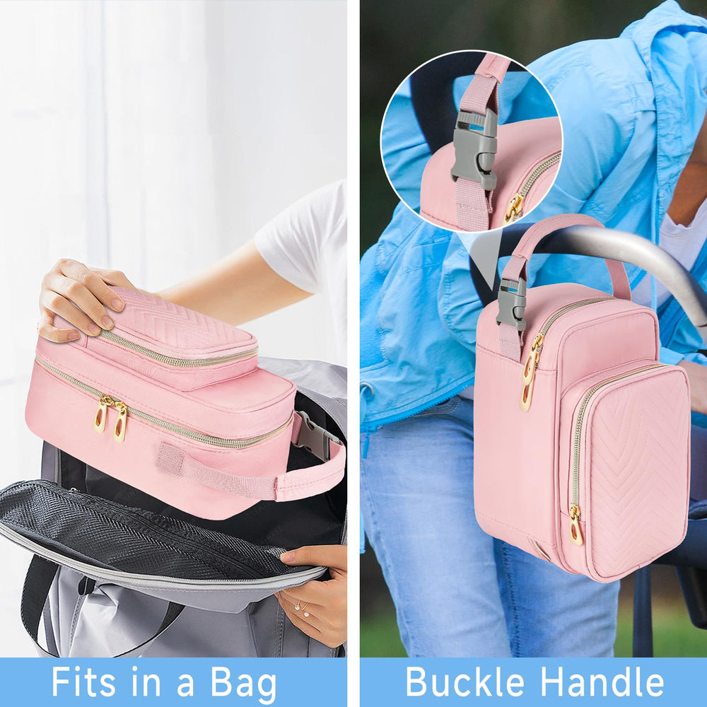 ZIOZERTT breastmilk cooler bag pink versatile lunch or bag option