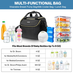 ZIOZERTT breastmilk cooler with ice pack supports hours of freshness