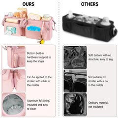 ZIOZERTT pink cooler pocket insulated keeps bottles ready and easy to wipe.