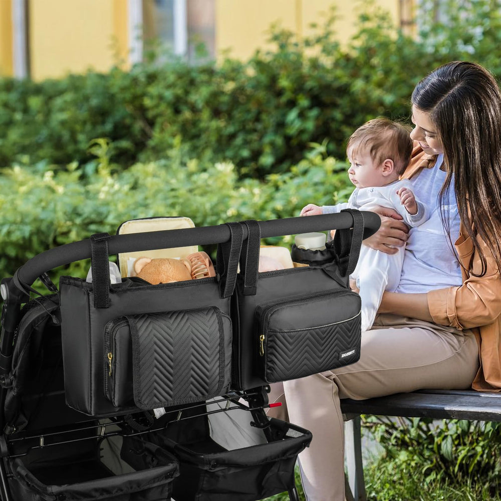 ZIOZERTT Double Stroller Caddy hanging clasp for keys and small items