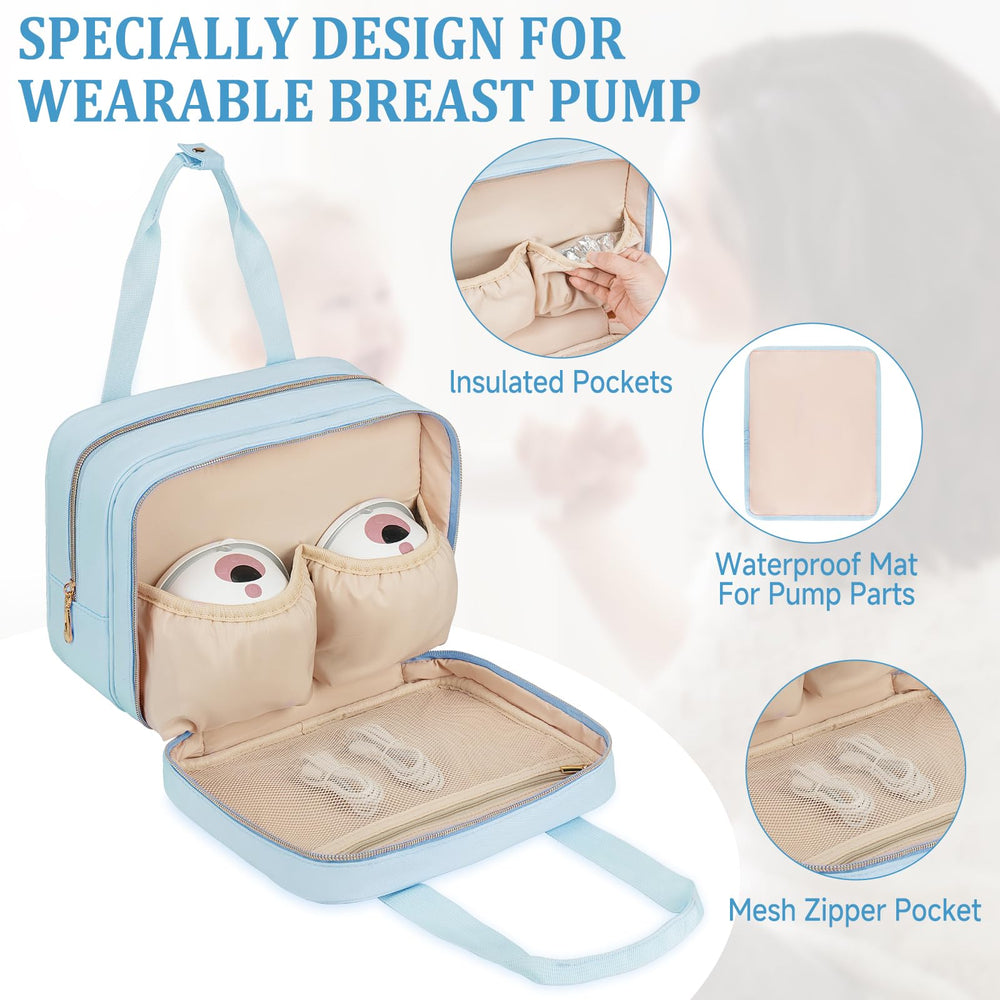 ZIOZERTT ice pack for breastpump included with cooler bag