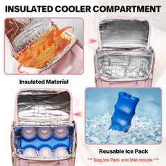 ZIOZERTT multi-pocket-organization keeps mat, water-resistant items, and essentials tidy.