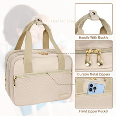 ZIOZERTT reinforced top handle enables easy one-handed carrying.