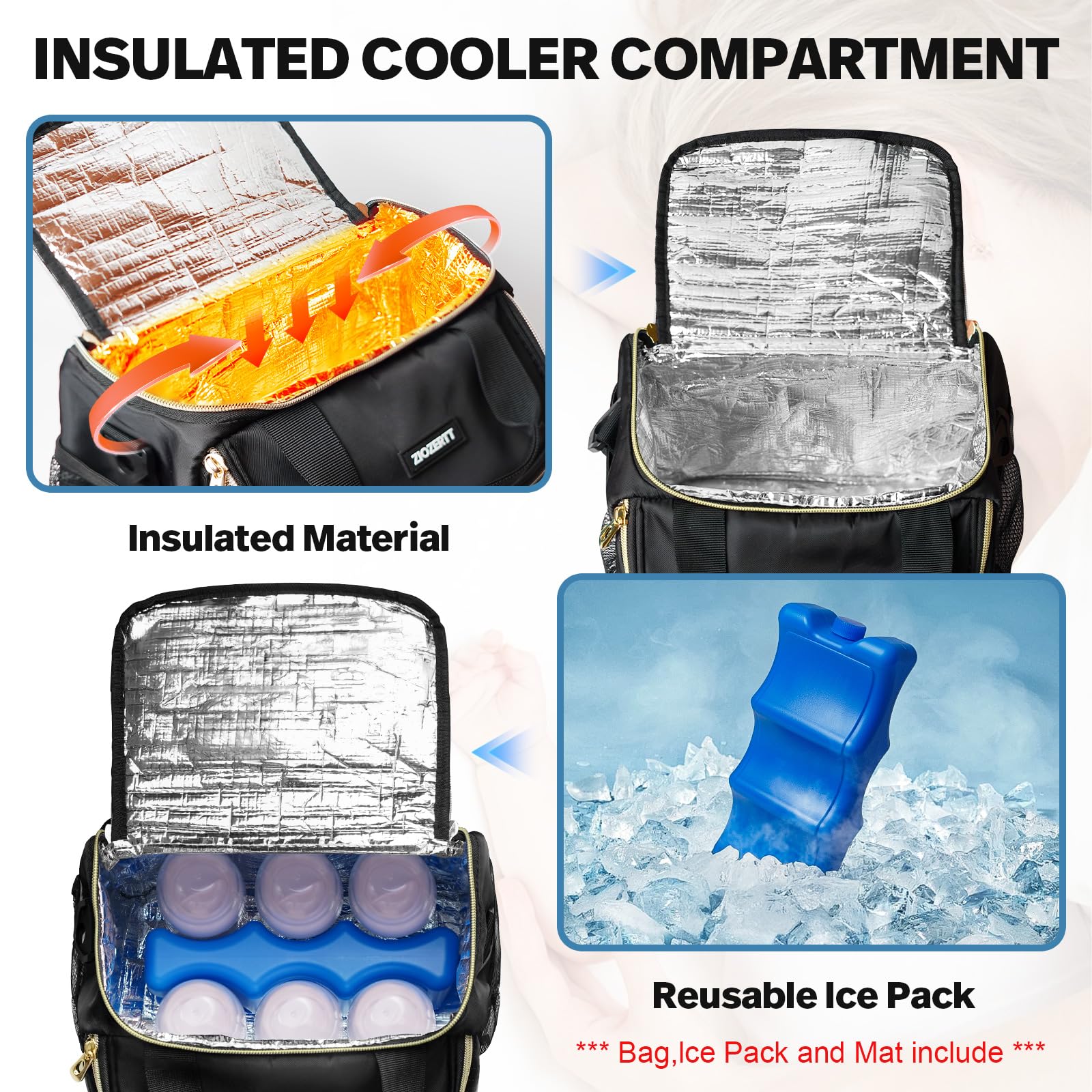 ZIOZERTT water resistant mat protects gear during transport