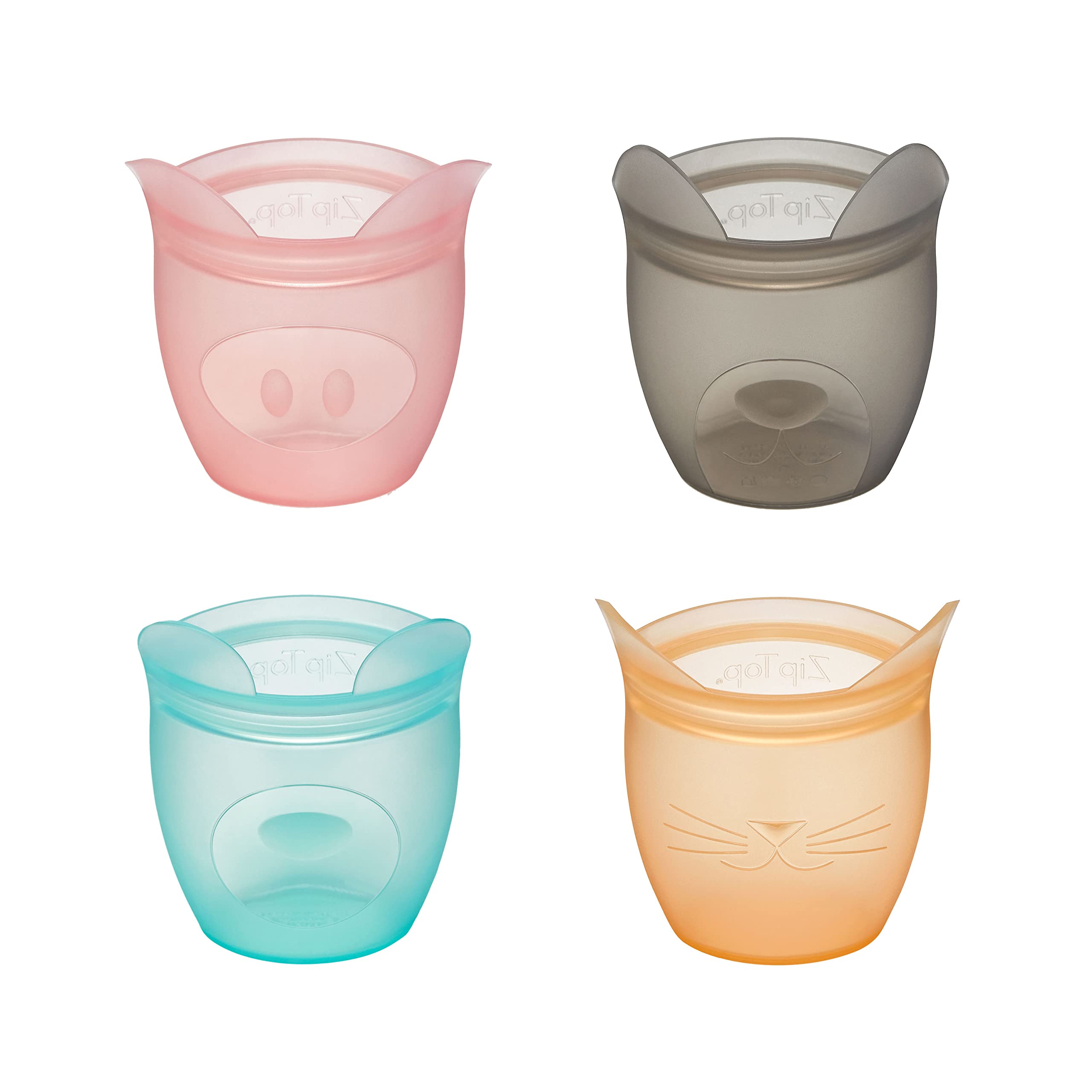 Zip Top stand-up snack containers offer upright design for easy grab-and-go snacks.