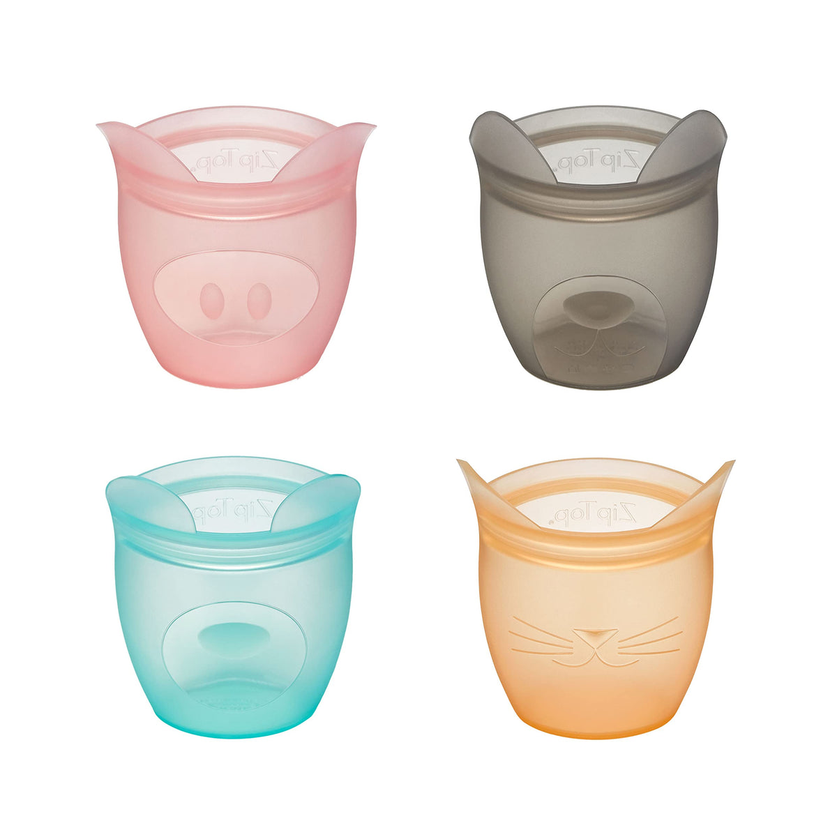 Zip Top stand-up snack containers offer upright design for easy grab-and-go snacks.