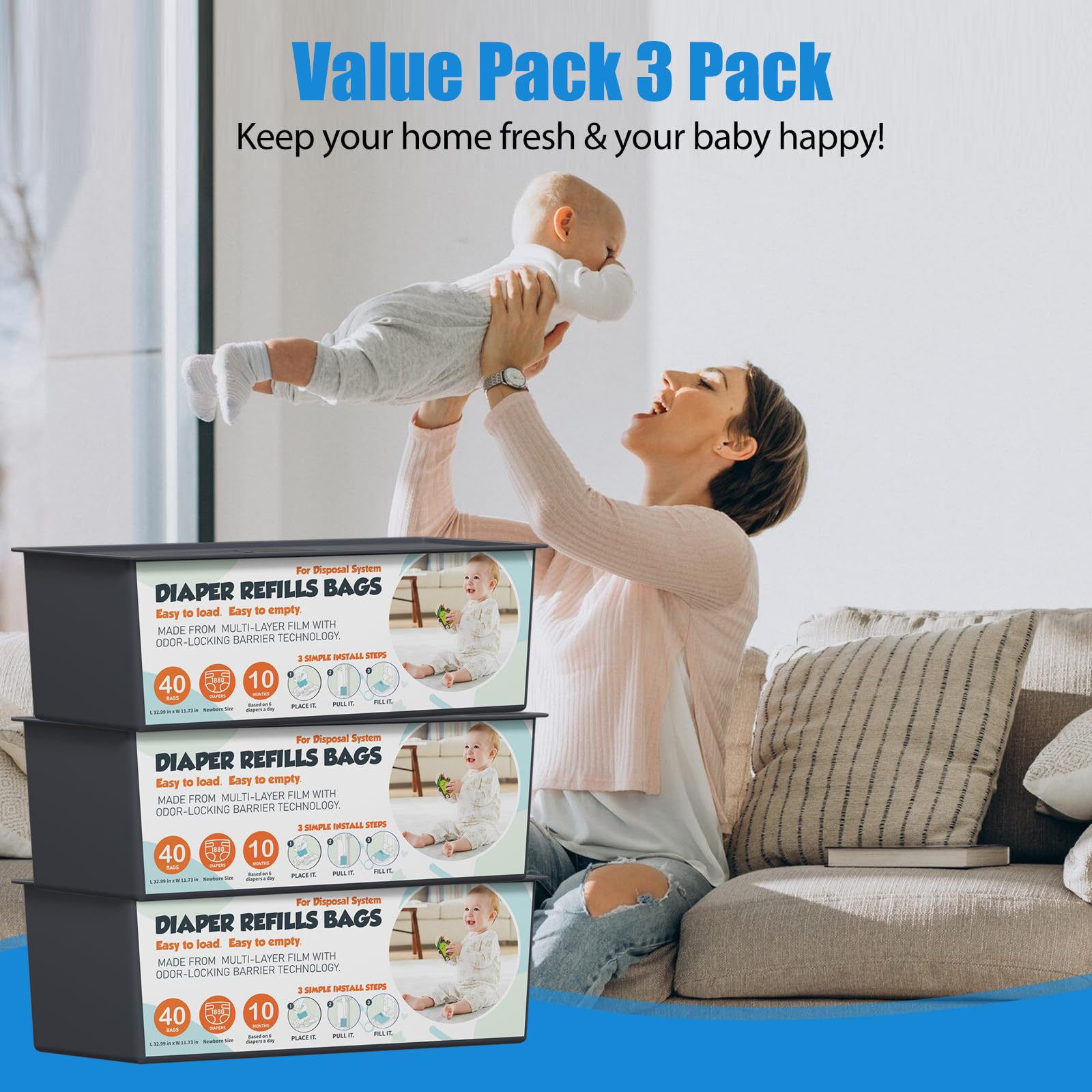 Zippland diaper-to-room clarity promotes calmer nursery moments with odor-control tech